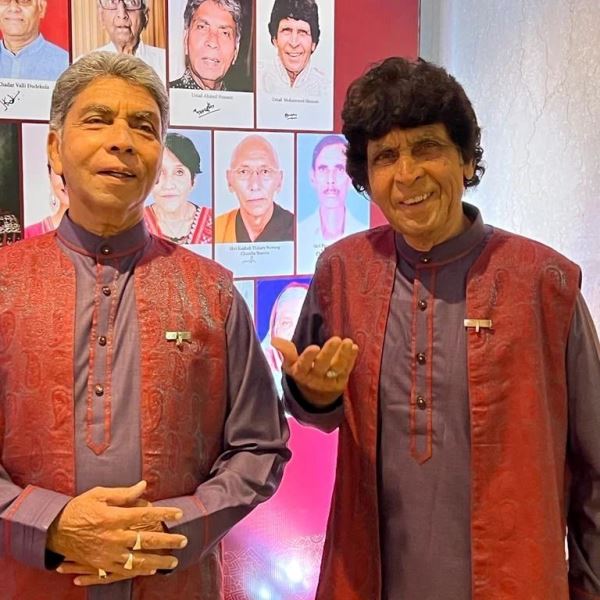 Ustad Ahmed Hussain and Mohammad Hussain, gurus of Vandana Vishwas.