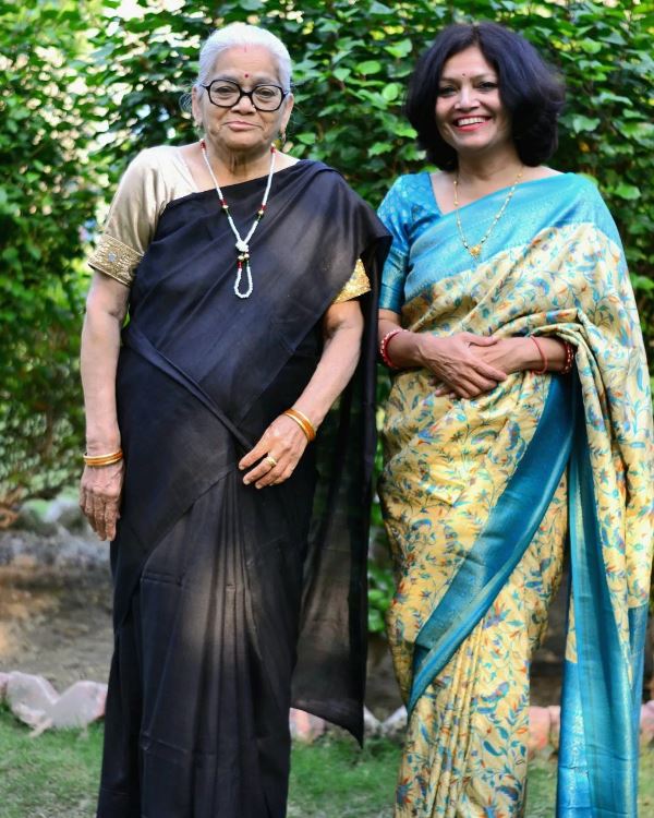 Vandana Vishwas with his mother