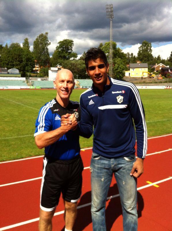 Gurpreet Singh Sandhu at Stabaek FC Stadium