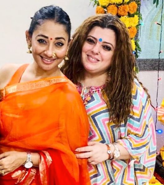 Delnaaz Irani and Shruti Panwar (right)
