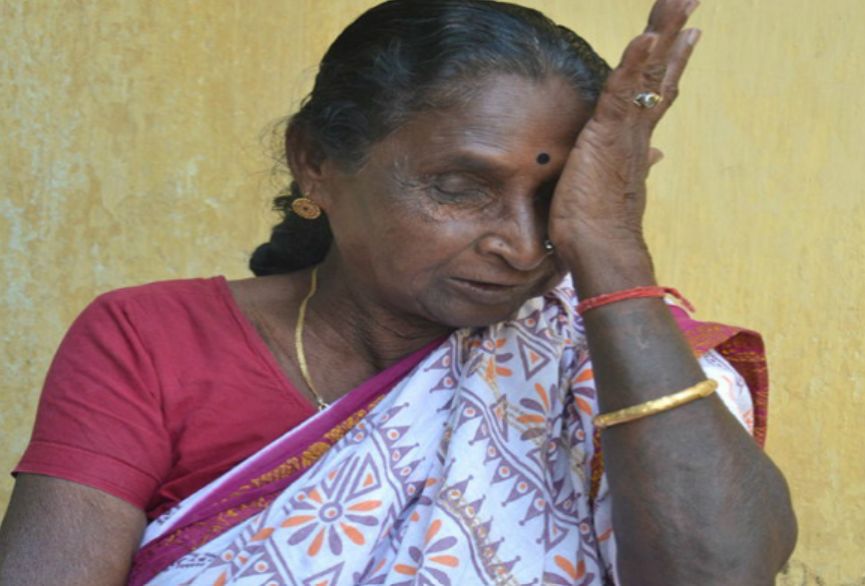 Budhni Manhiyain gets emotional during the interview.