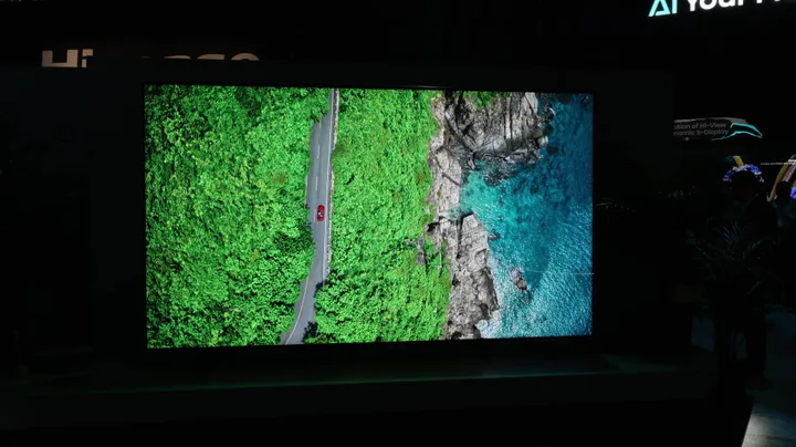 Question: What was the most impressive thing you saw at CES? 8 Hisense TriChroma Mini LED TV