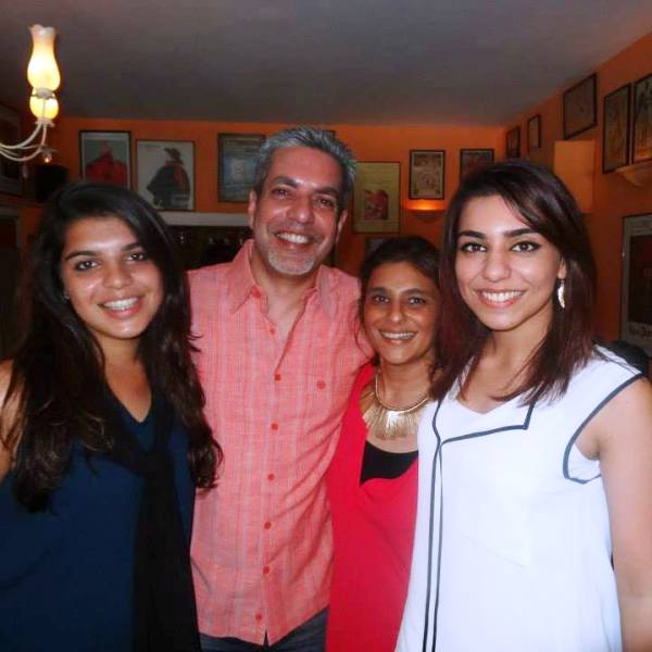 From left, Meral Faisal Khan, Faisal Khan, Samira Faisal Khan and Eman Faisal Khan.