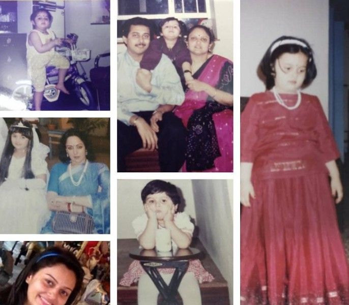 A few childhood photos of Nehalaxmi Iyer