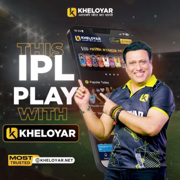 Govinda is promoting Kheloyar app.