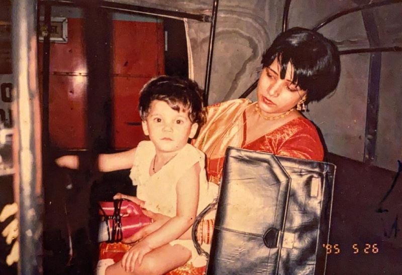 Childhood images of Srishti Shrivastava