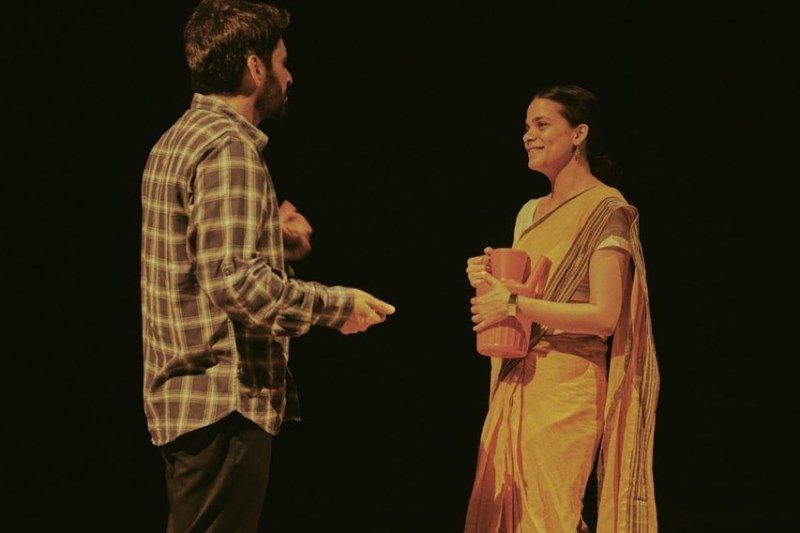 Srishti Shrivastava in a still from the play ‘Chuhal’
