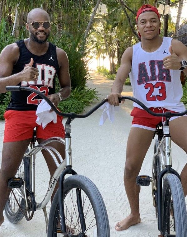 Kylian Mbappe (right) and his brother