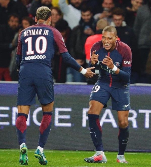 Kylian Mbappe during PSG match