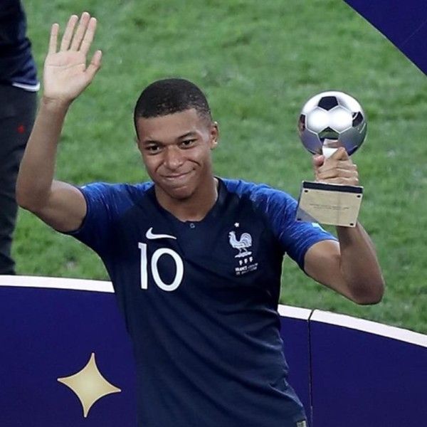 Kylian Mbappe wins FIFA World Cup Best Young Player Award