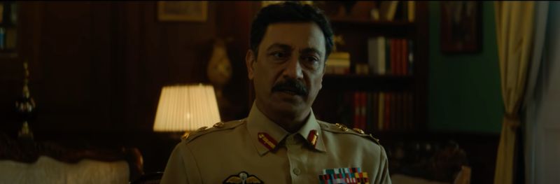 Purnendu Bhattacharya in a still from the Hindi film 'Romeo Akbar Walter' (2019).