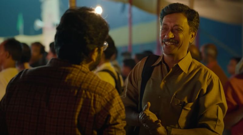 Purnendu Bhattacharya (right) in a still from the Hindi web series titled 'Sixer' (2022).