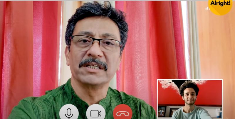 Purnendu Bhattacharya featured in a YouTube video from a virtual channel called ‘Alright!’