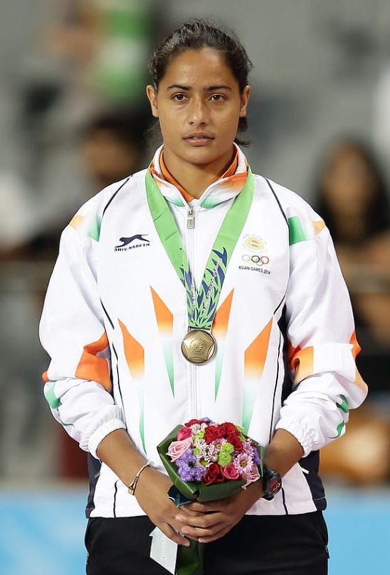 Annu Rani during the 2014 Asian Games