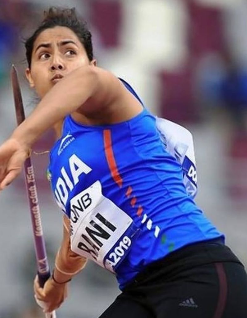 Annu Rani during the 2019 World Athletics Championships