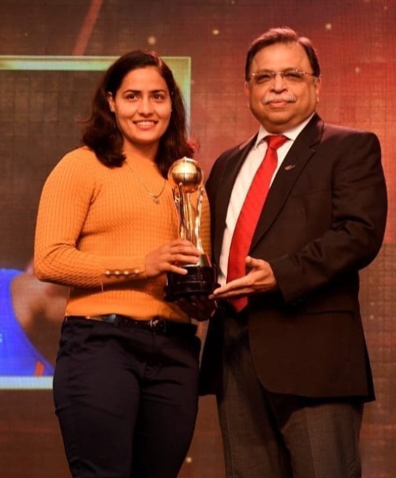 Annu Rani received the Ace Sportswoman Award for Sports Star of the Year in Athletics 2020 