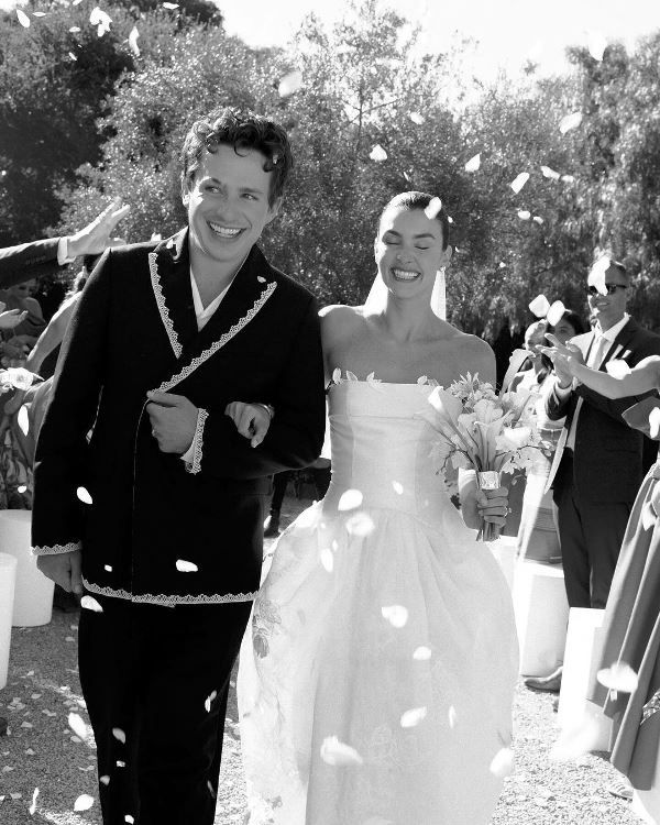 Photo taken of Charlie and Brooke during their wedding.