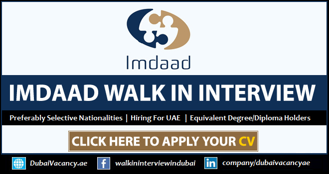 Imdaad Careers 2026 Latest Dubai Interviews 1 Imdaad Careers Walk Interview