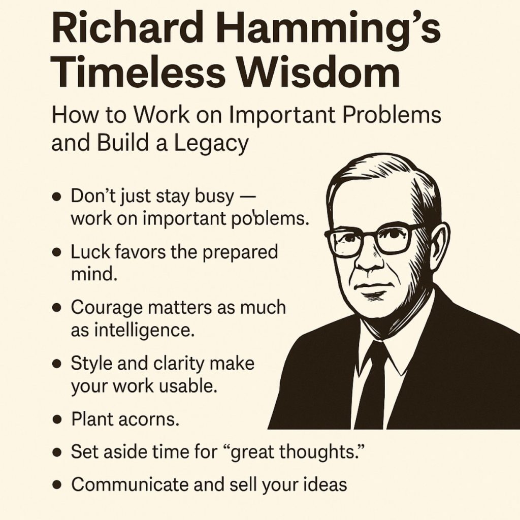 Richard W Hamming Lessons