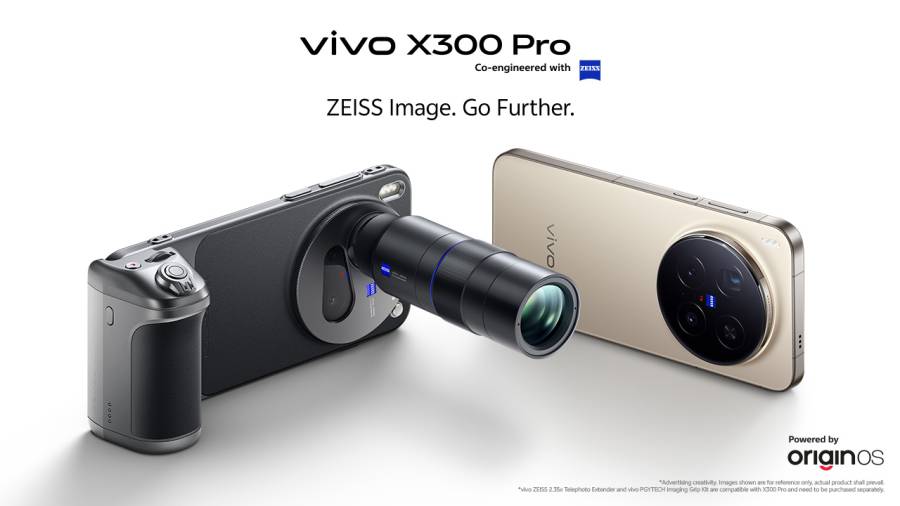 ویوو نے 200 ملین پکسل ZEISS APO ٹیلی فوٹو کیمرہ اور ڈائمینشن 9500 سے لیس X300 Pro لانچ کیا

