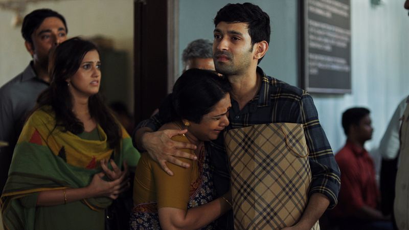 Annapurna Bairy (center) in a still from the TV series 'Criminal Justice' (2019)