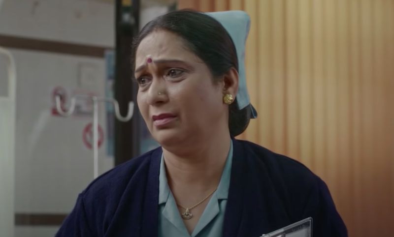 Annapurna Bhairi in a still from the Hindi film 'Khandaani Shafakhana' (2019)