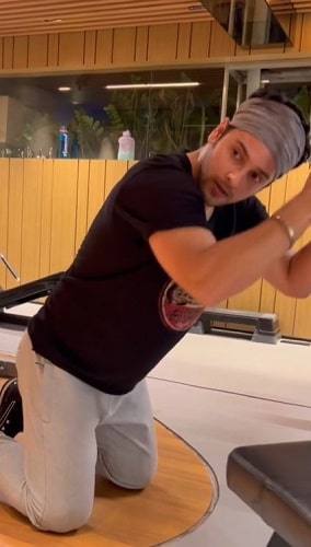 Shivam Khajuria at the gym