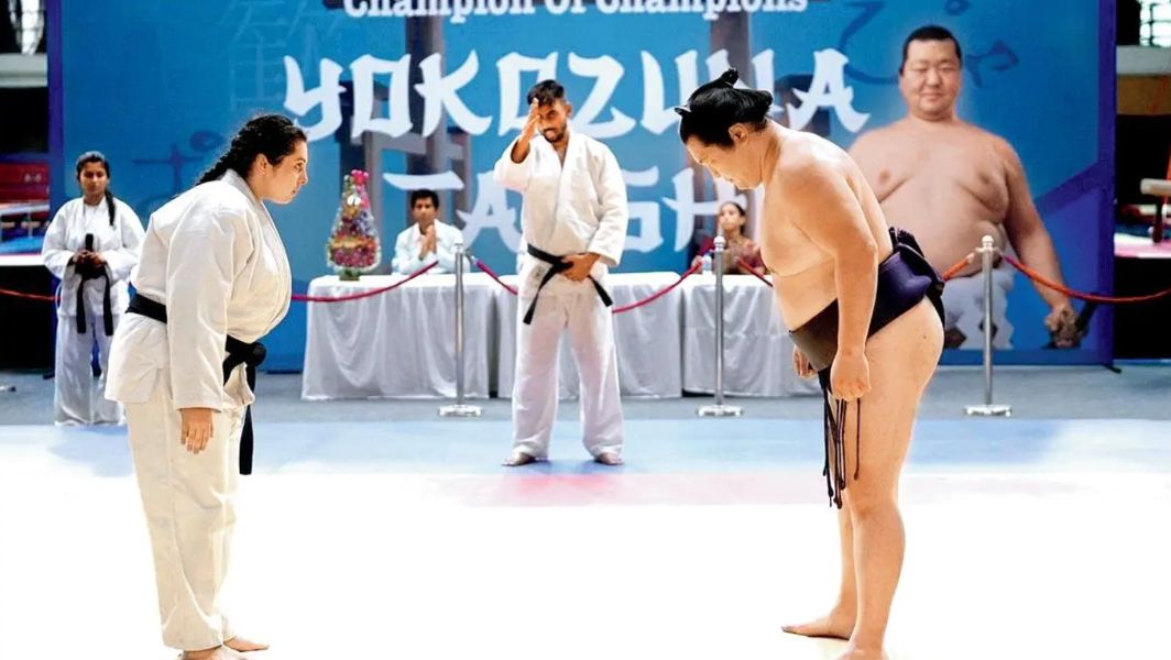 Shriyam Bhagnani (left) in a still from Sumo Didi, a film based on the life of Hetal Dave.