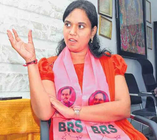 G. Lasya Nanditha in conversation with the media