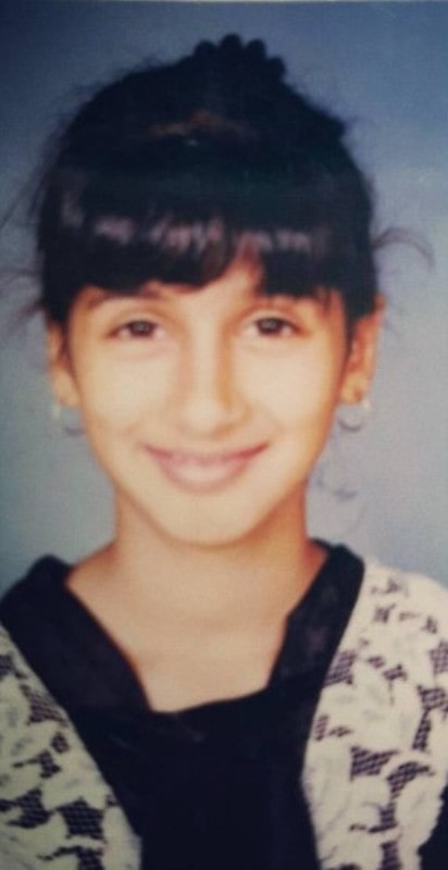 Photo taken when Vahbiz Dorabjee was in school