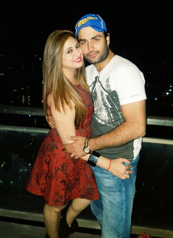 Vivian Dsena with Vahbiz Dorabjee in the photo.