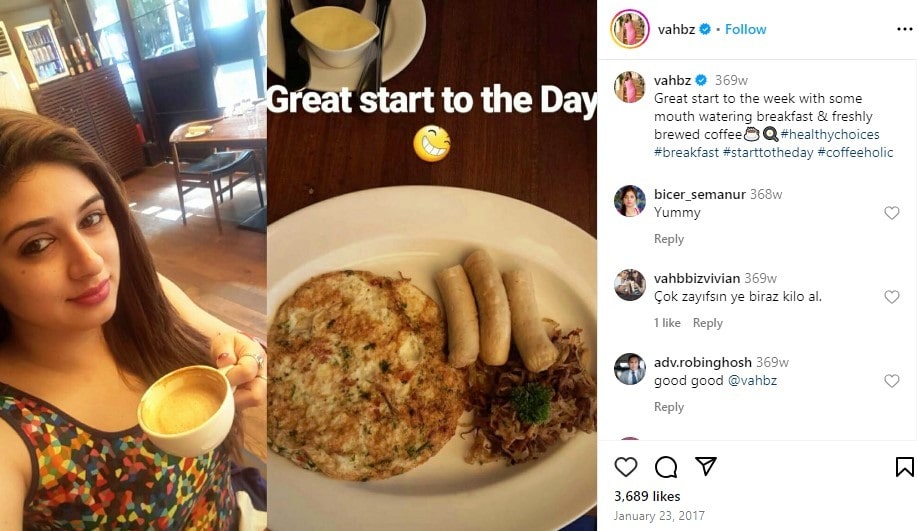 Instagram post uploaded by Vahbiz Dorabjee