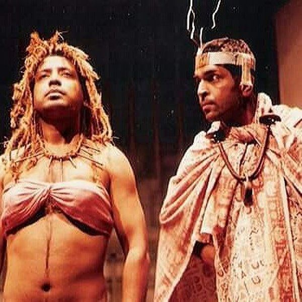 Vishwajeet Pradhan (right) in a still from the play 'Kothri No.42'