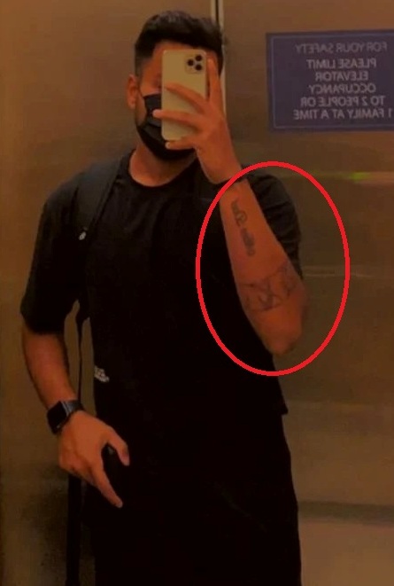 Sushant Mishra's tattoos