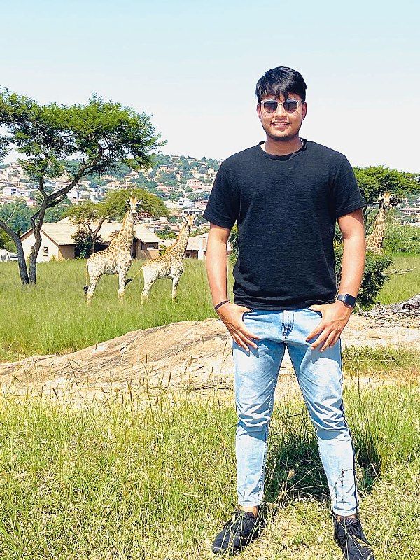 Sushant Mishra during his trip to the wildlife park.
