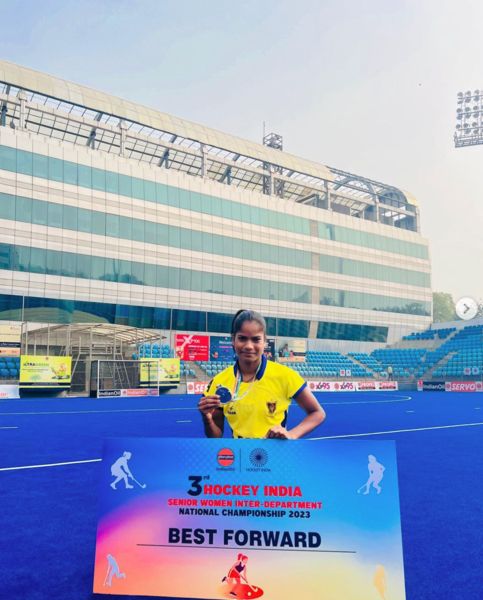 Sangita Kumari won the 'Player of the Match' award (2023)