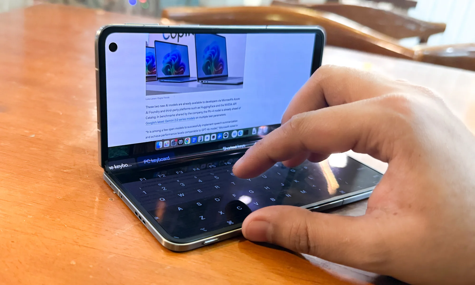 Oppo Find N5 allows users to access their Mac from afar.