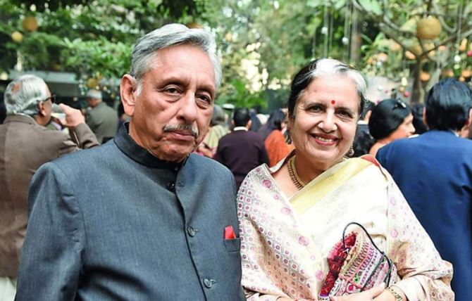Mani Shankar Aiyar with his wife