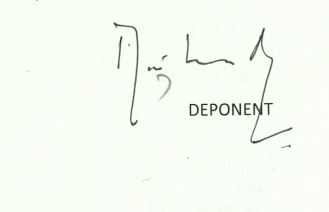 Signature of Mani Shankar Aiyar