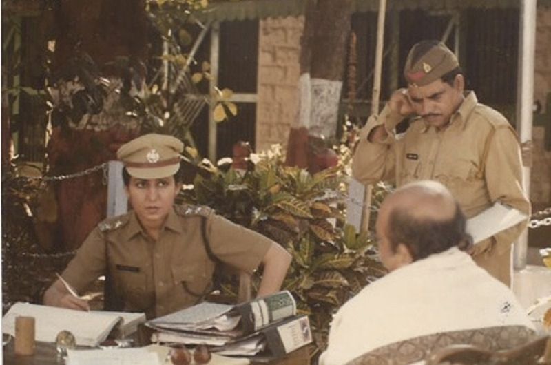 Kavita Chaudhary (left) in a still from the TV series 'Udaan'