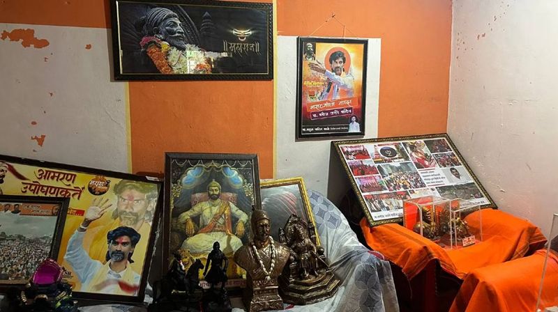 Inside Manoj Jarange Patil's house