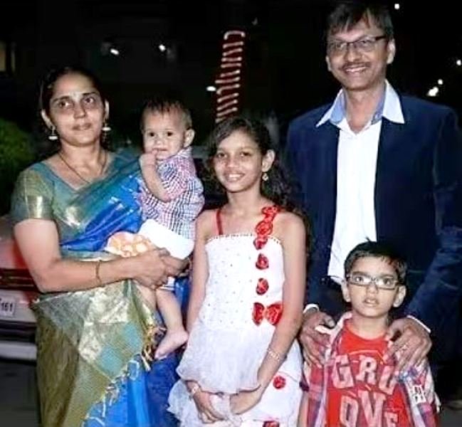 Shyam Pathak with his family