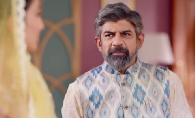 Rituraj Singh appears in a still cut from the VIP bag TV commercial.