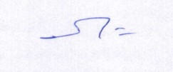 Signature of Nand Kishore Yadav