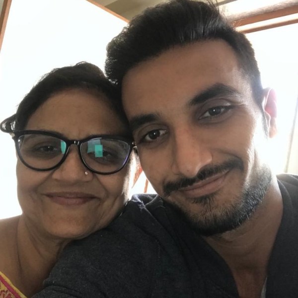 Harshal Patel and his mother