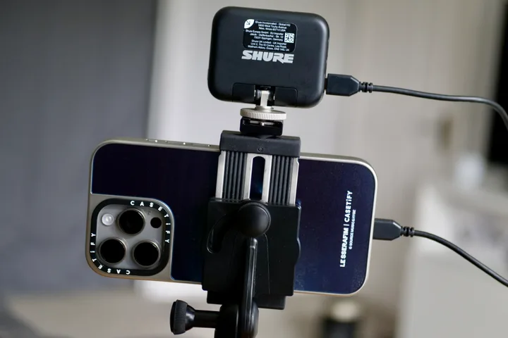 What is USB OTG? Here's how to use USB drives and more on your smartphone. 6 Video being recorded using a Shure MoveMic receiver and microphone.