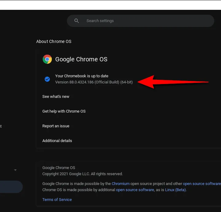 How to Download Android Apps on Chromebook 1 Option to check the version number of your Chromebook.