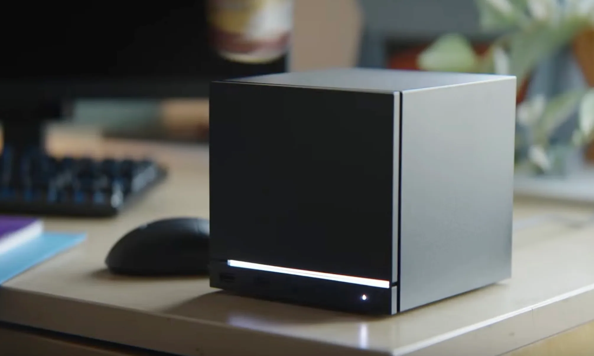 Side view of steam machine