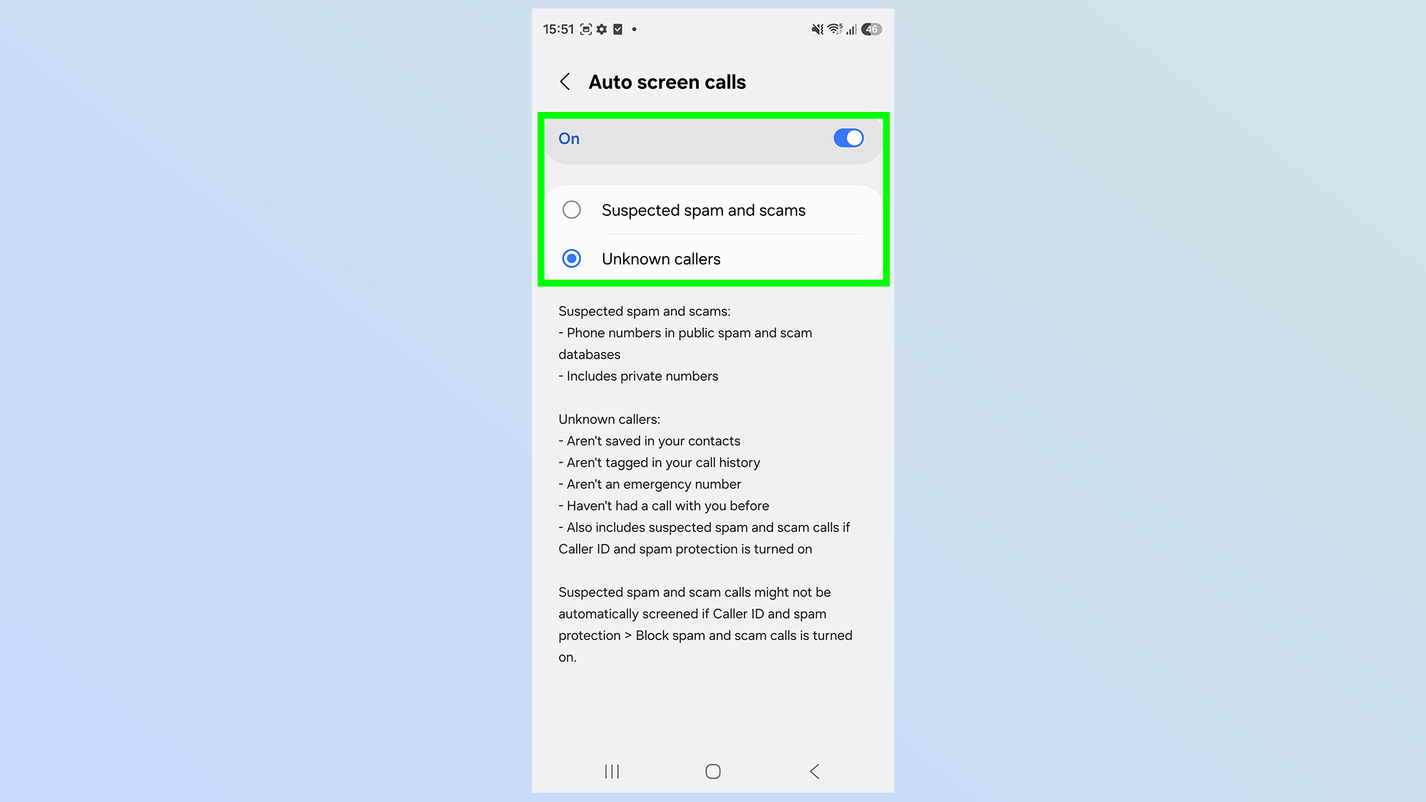 Galaxy S26 پر کال اسکریننگ کیسے ترتیب دی جائے۔