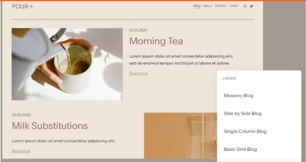 Wix ویب سائٹ۔